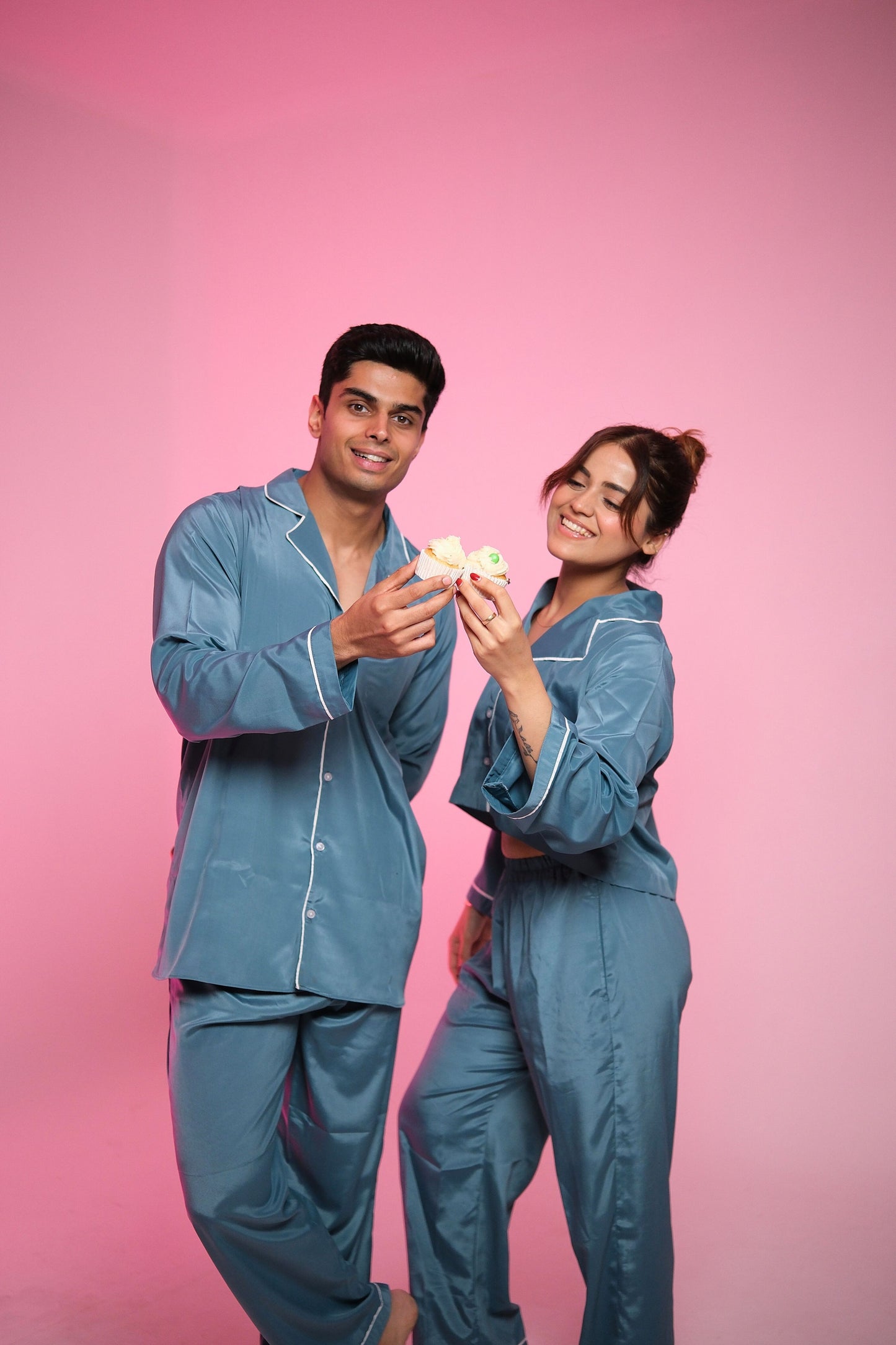 Cloud Nine (Dreamy Blue) – Matching Couple Lounge Set