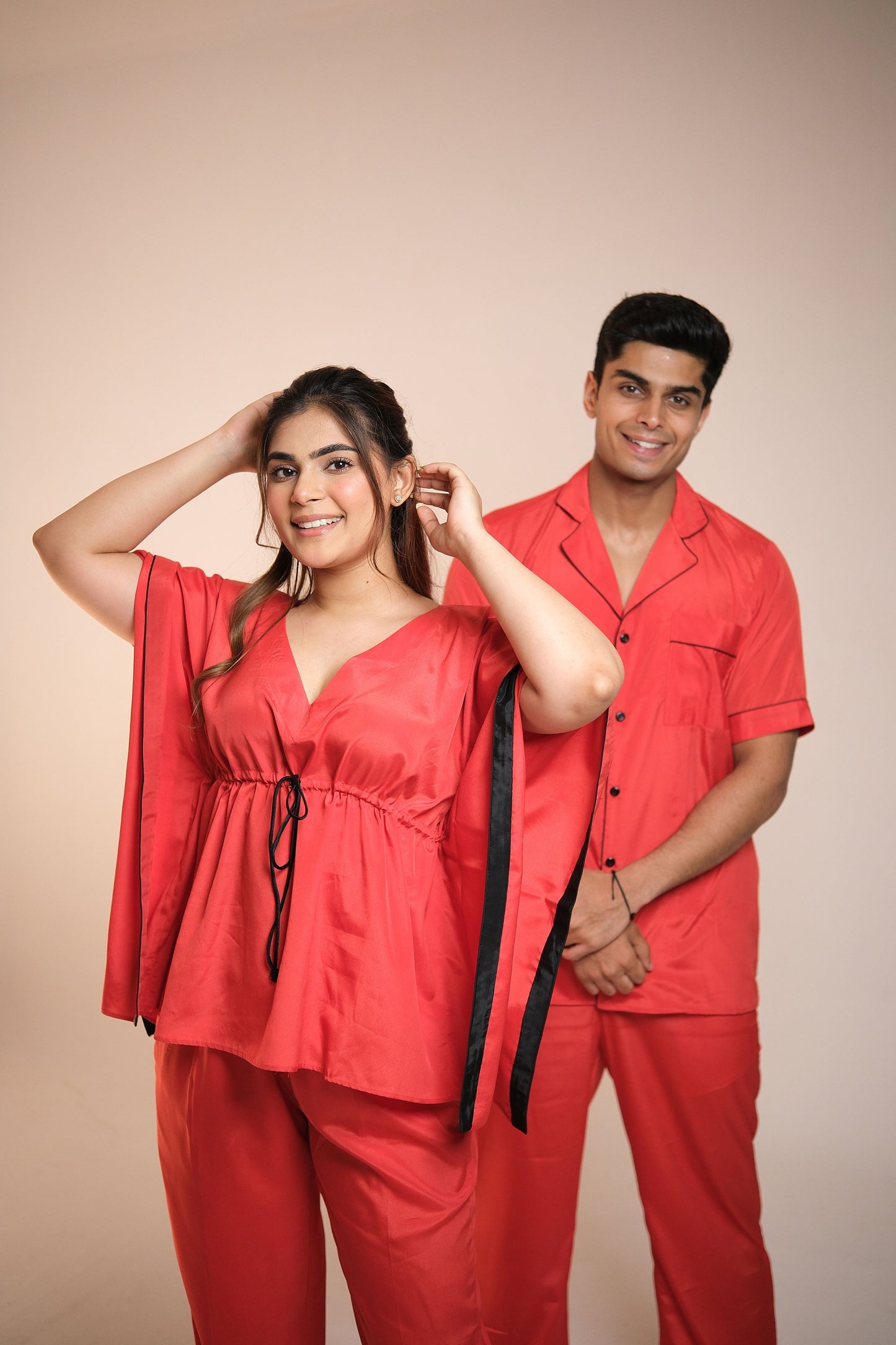 Weekend Vibe (Cloud Grey) – Couple Matching Lounge Set