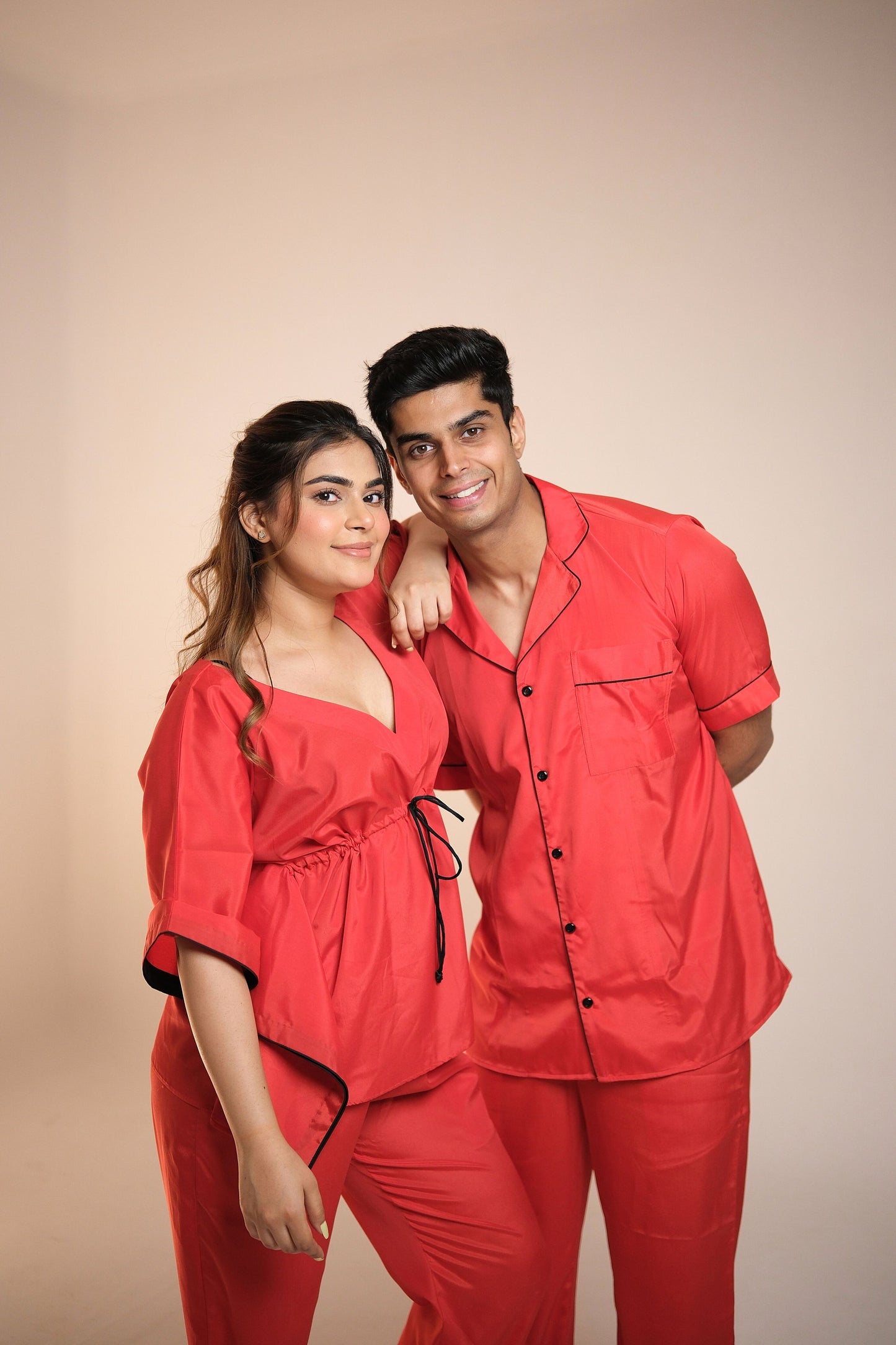 Weekend Vibe (Cloud Grey) – Couple Matching Lounge Set