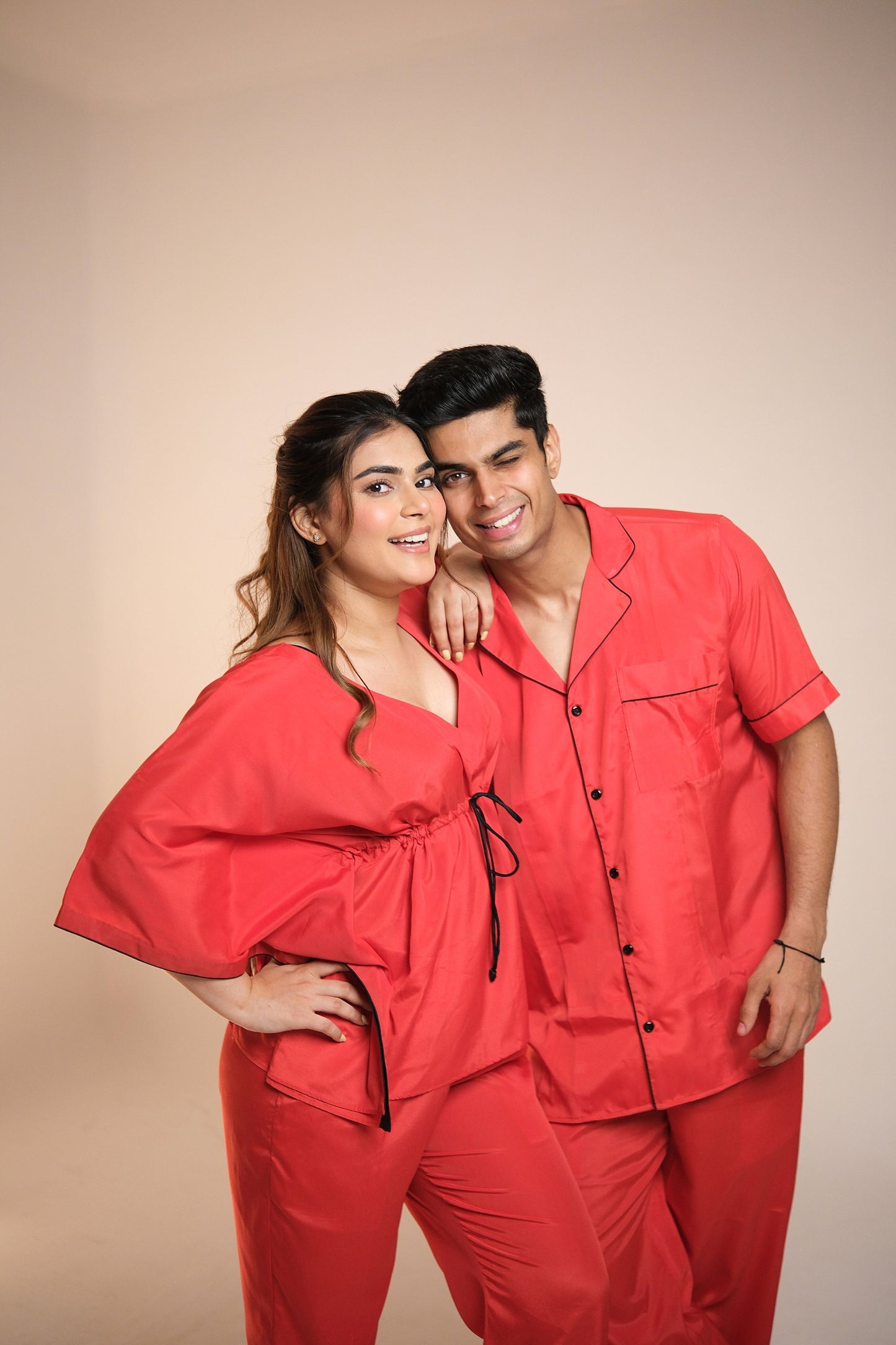 Weekend Vibe (Cloud Grey) – Couple Matching Lounge Set