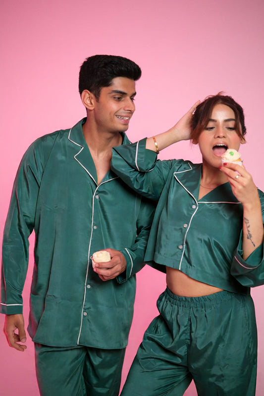 Cloud Nine (Calming Green) – Matching Couple Lounge Set