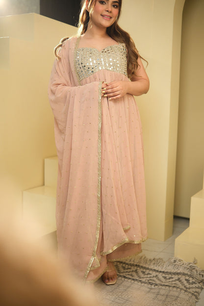 Nazakat – Mirrorwork Anarkali Suit