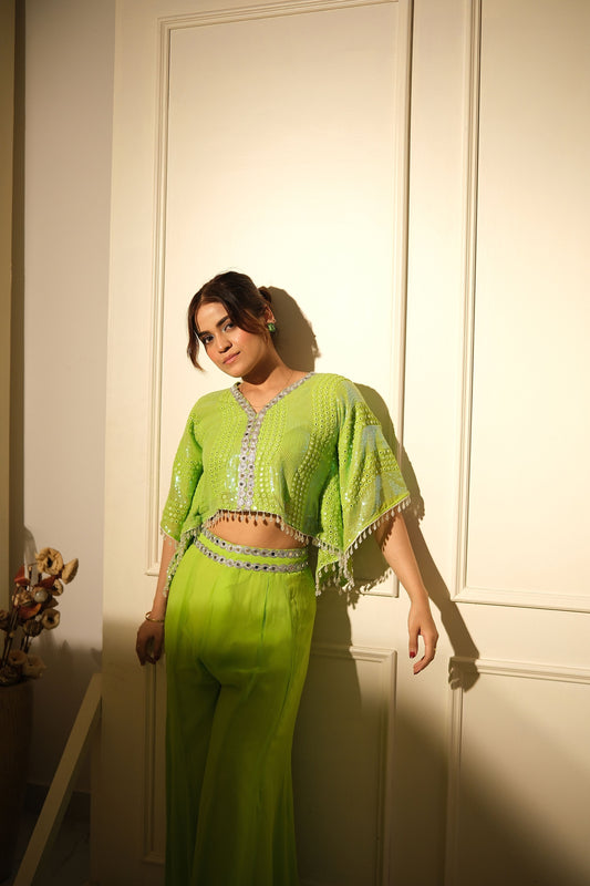 Lime Light – Mirrorwork Fusion Coord Set