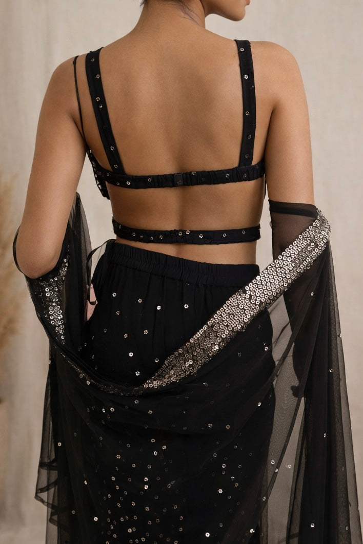 Sitaara – Backless Blouse & Sharara Set