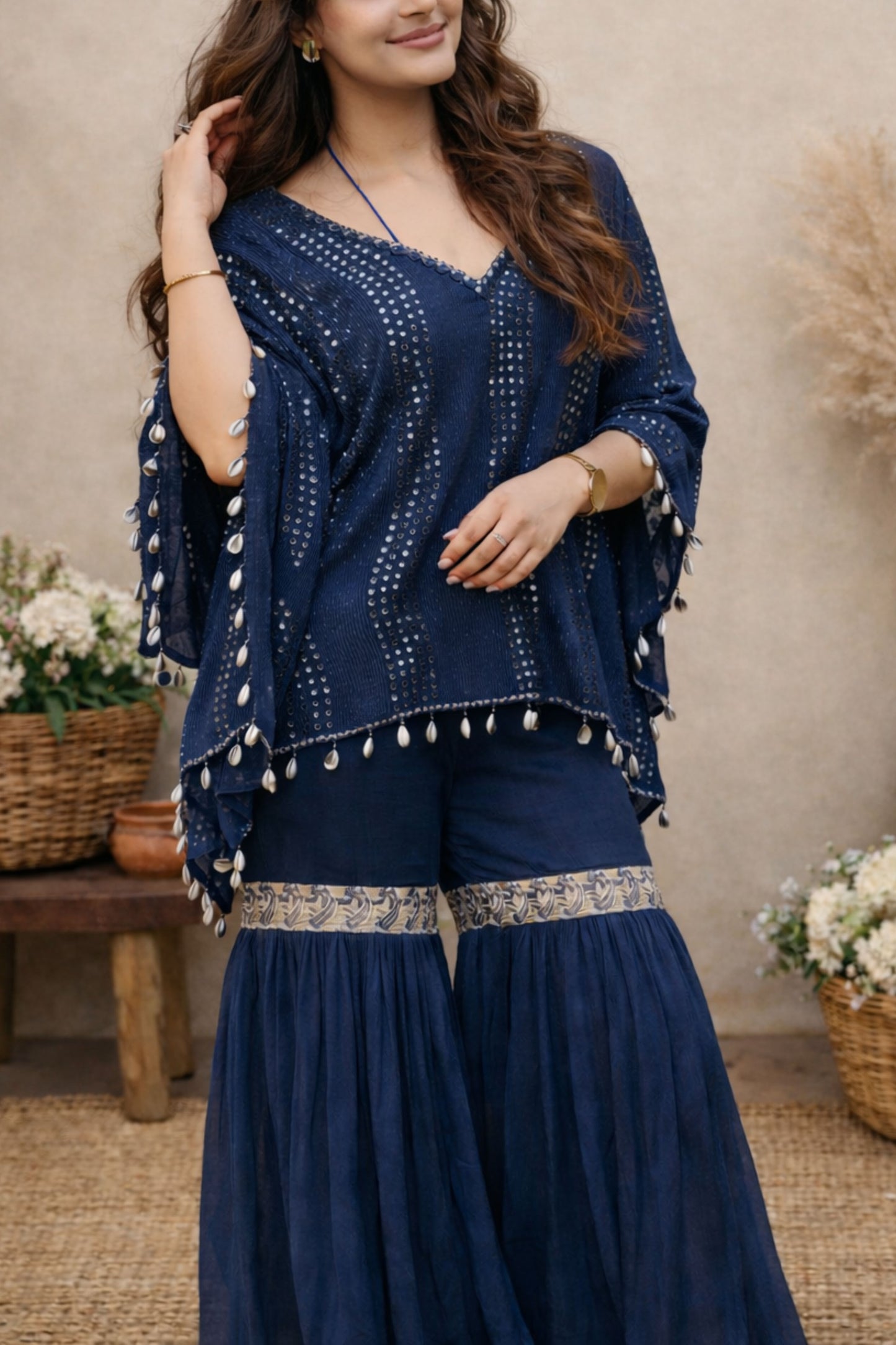 Pari – Mirror & Sequins Kaftan & Sharara Set