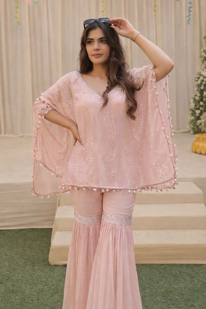 Pari – Mirror & Sequins Kaftan & Sharara Set