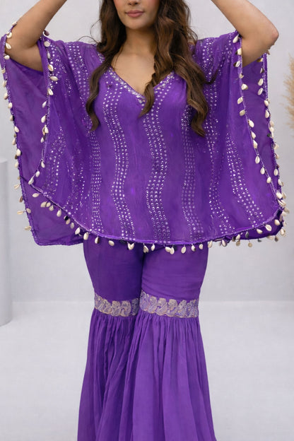 Pari – Mirror & Sequins Kaftan & Sharara Set