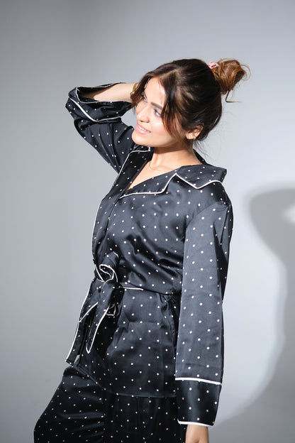 Midnight Sundae – Polka Pajama Set