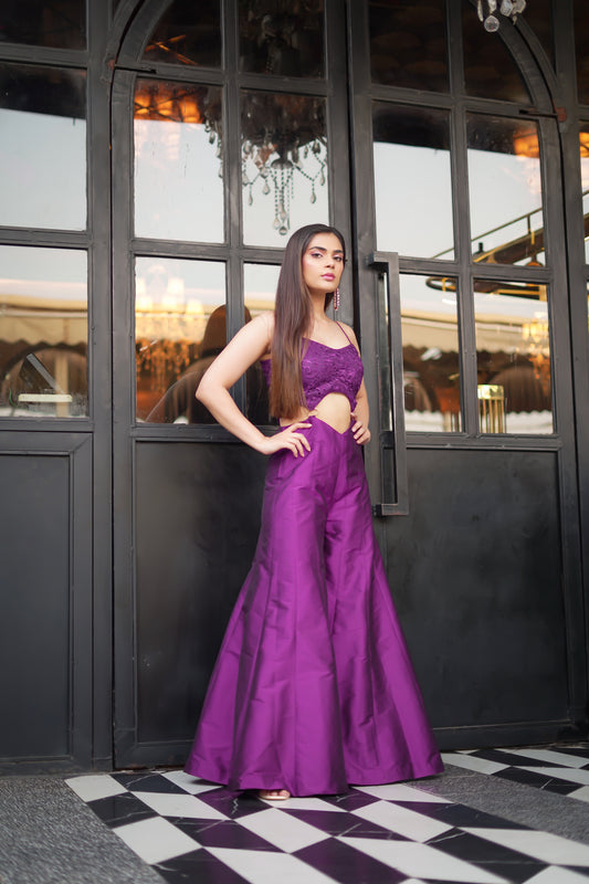 Desi Dazzle – Cutout Criss Cross Back Jumpsuit