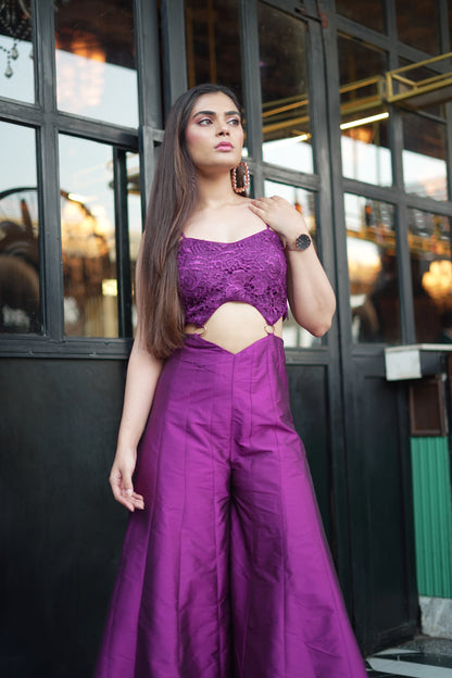 Desi Dazzle – Cutout Criss Cross Back Jumpsuit